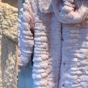 Pink girls luxury coat